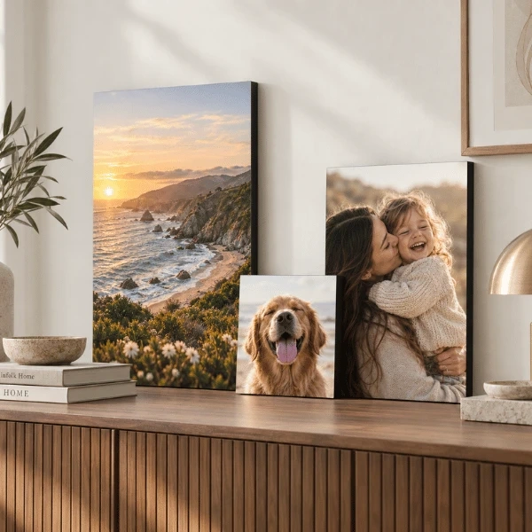 wooden plaque mount